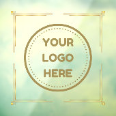 Logo-Upload Firmenlogo Eigenes Gold Fensteraufkleber (Blatt 3)