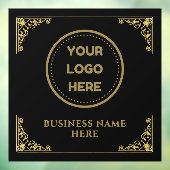 Logo-Upload Firmenlogo für Gold Business Fensteraufkleber (Blatt 3)