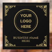 Logo-Upload Firmenlogo für Gold Business Fensteraufkleber (Blatt 2)