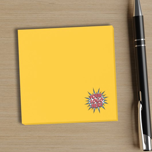 Logo-Upload gelb Post-it Klebezettel