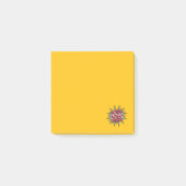 Logo-Upload gelb Post-it Klebezettel (Vorderseite)