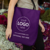 Logo-Upload Marketing Lila Totbeutel Tasche
