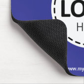Logo-Upload Modern Simple Blue Mousepad (Ecke)