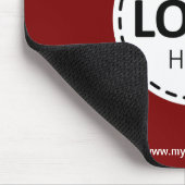 Logo-Upload Modern Simple Red Mousepad (Ecke)