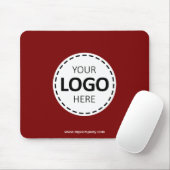 Logo-Upload Modern Simple Red Mousepad (Mit Mouse)