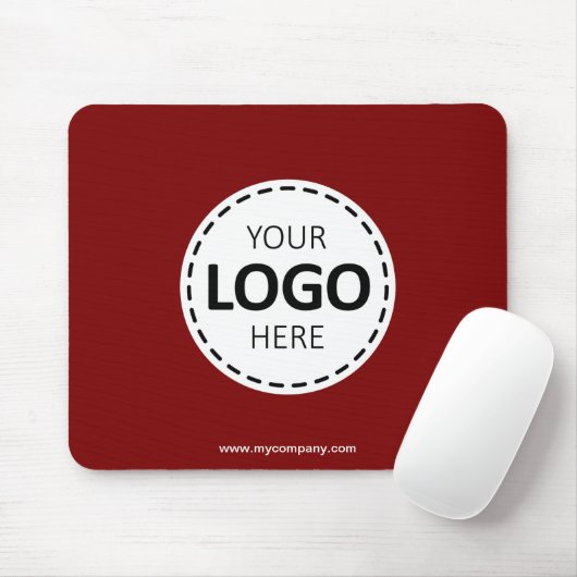 Logo-Upload Modern Simple Red Mousepad (Mit Mouse)