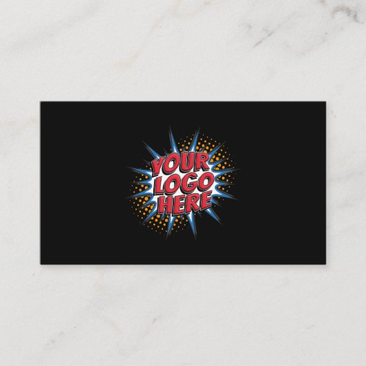 Logo Upload Modern Simple Visitenkarte (Vorderseite)