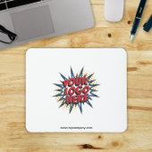 Logo-Upload Modern Simple White Mousepad