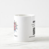 Logo-Upload, Name des Personals, QR-Code, Firmenma Kaffeetasse (Mittel)