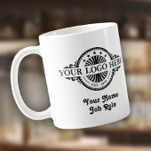 Logo-Upload, Name/Rolle des Unternehmens, Tasse de