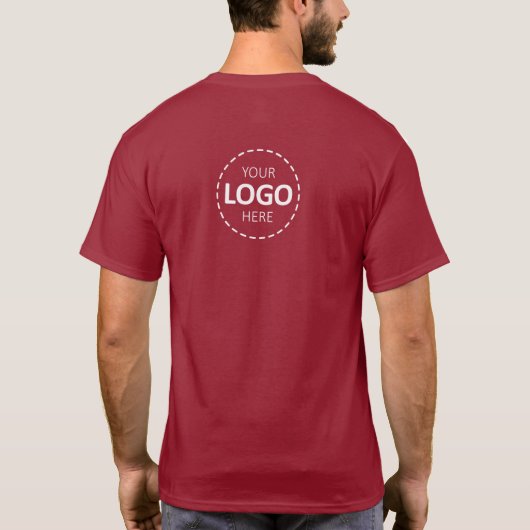 Logo-Upload-Personal T-Shirt (Rückseite)