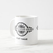 Logo-Upload, Personalname, Beruflicher Geschäftsbe Kaffeetasse (Vorderseite Links)