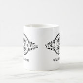 Logo-Upload, Personalname, Beruflicher Geschäftsbe Kaffeetasse (Mittel)