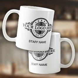 Logo-Upload, Personalname, Beruflicher Geschäftsbe Kaffeetasse
