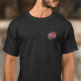 Logo-Upload-Vorlage - Schwarzes Personal T-Shirt