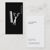 Logo-Variation (Jet-schwarz) Visitenkarte (Vorne/Hinten)