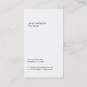 Logo-Variation (Jet-schwarz) Visitenkarte (Rückseite)