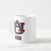 Logo-Vater der Auburn University "AU" Kaffeetasse (Vorderseite Links)
