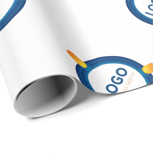 Logo-Verpackung für Unternehmen mit eigener Marke Geschenkpapier (Rolleneckpunkt)