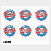 Logo Versailles Frankreich Button Runder Aufkleber (Blatt)