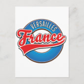 Logo Versailles Frankreich Postkarte (Vorderseite)
