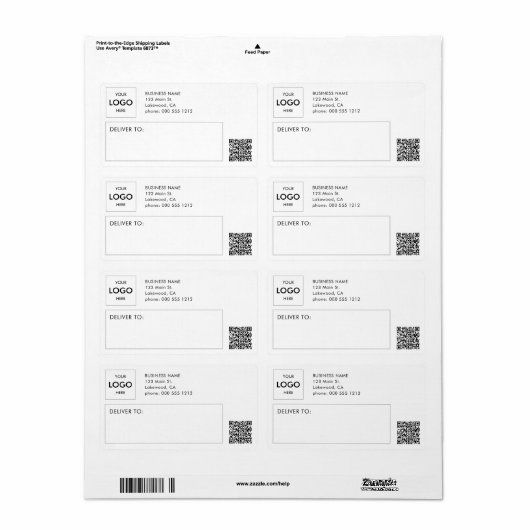 Logo-Versand Beruflicher QR-Code (Vorne)