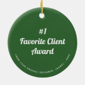 Logo verziert | Schablonen-Kunden-Preise Keramik Ornament (Hinten)