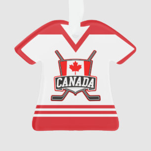 Logo-Verzierung Namen-u. Zahl-Jerseys Kanada Ornament
