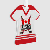 Logo-Verzierung Namen-u. Zahl-Jerseys Kanada Ornament (Vorderseite)