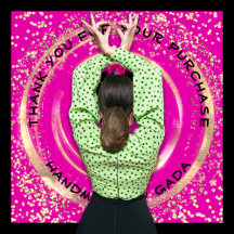 Logo Vielen Dank, dass Sie handmade Pink Gold Conf