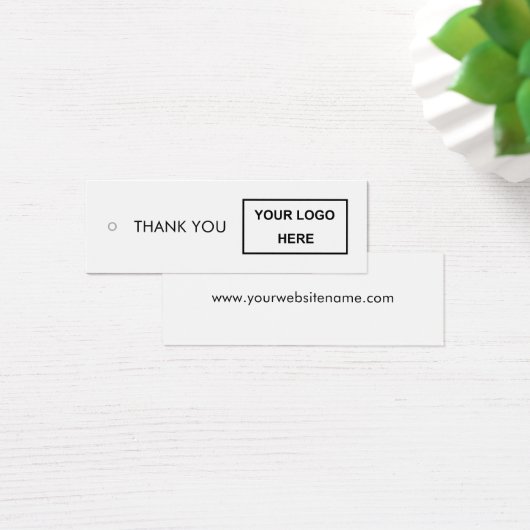 Logo Vielen Dank Kleidung Hang Tag (Schreibtisch)