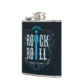 Logo "Vintager Rock & Roll" Flachmann (Links)