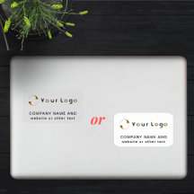 Logo + Vinyl Rechteck Business Company Laptop
