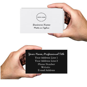 Logo-Visitenkarte Fügen Sie Ihre Visitenkarten hin Visitenkarte