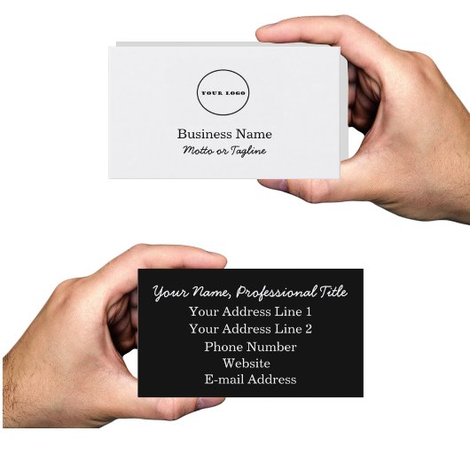 Logo-Visitenkarte Fügen Sie Ihre Visitenkarten hin Visitenkarte