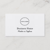 Logo-Visitenkarte Fügen Sie Ihre Visitenkarten hin Visitenkarte (Vorderseite)