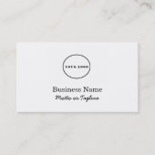 Logo-Visitenkarte Fügen Sie Ihre Visitenkarten hin Visitenkarte (Vorderseite)