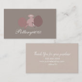 Logo-Visitenkarte für Potterie-Künstler-Vase-Schif Visitenkarte (Vorne/Hinten)