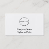 Logo-Visitenkarten-Logo personalisiert hinzufügen Visitenkarte (Vorderseite)