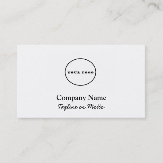 Logo-Visitenkarten-Logo personalisiert hinzufügen Visitenkarte (Vorderseite)