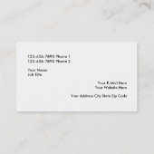 Logo-Visitenkartenvorlage Visitenkarte (Rückseite)