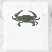 Logo von Atlantic Blue Crab Rechteckiger Aufkleber (Tasche)