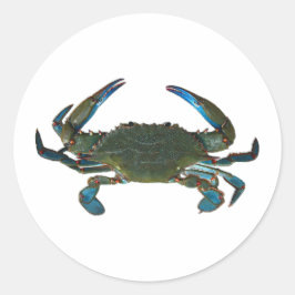 Logo von Atlantic Blue Crab Runder Aufkleber