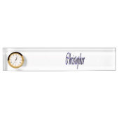 Logo von Blue Christopher Name Namensplakette (Vorderseite)