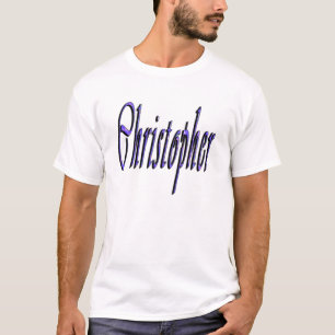 Logo von Blue Christopher Name T-Shirt