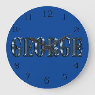 Logo von Blue Dimensional George Große Wanduhr