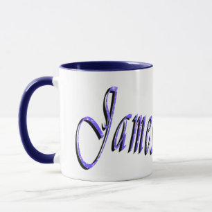 Logo von Blue James Name Tasse