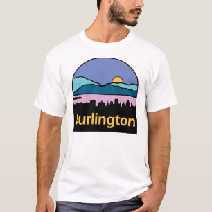 Logo von Burlington, Vermont-Aufkleber T-Shirt
