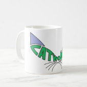 Logo von Catwoman Green Kaffeetasse (Vorderseite Links)