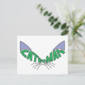 Logo von Catwoman Green Postkarte (Stehend Vorderseite)